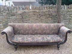Regency ebonised beech antique sofa1.jpg